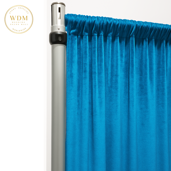 Premade Velvet Fabric Panel - Blue