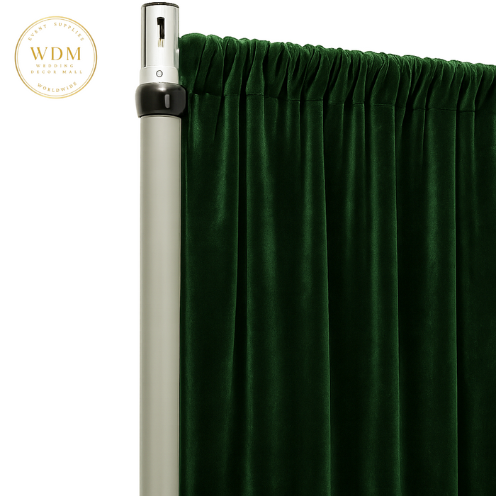 Premade Velvet Fabric Panel - Bottle Green