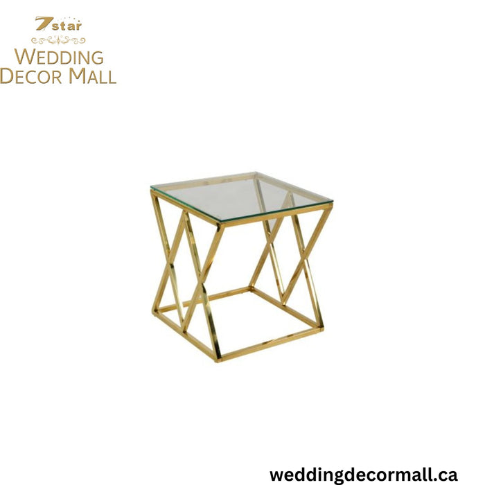 Gold End Table