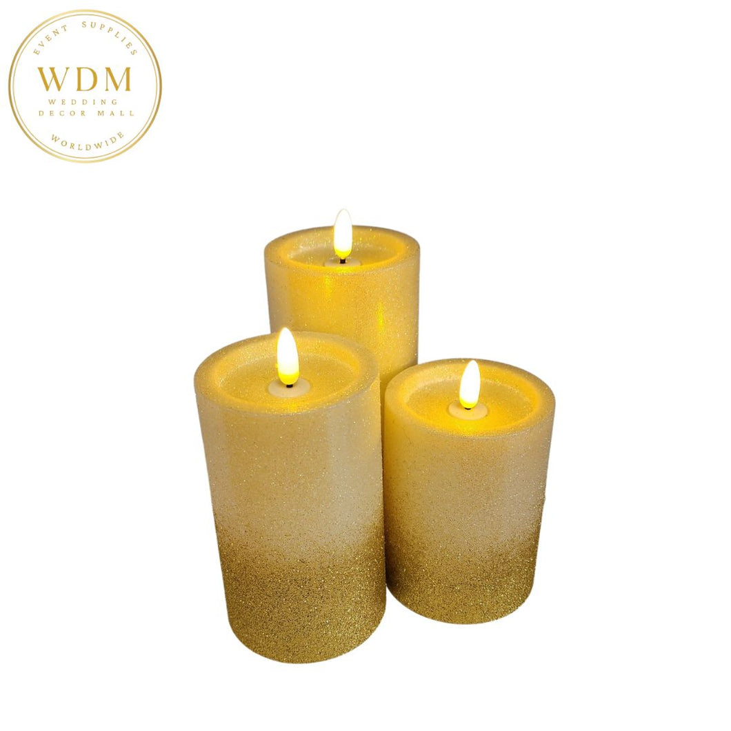 Flameless LED Candles(Pack of 3)