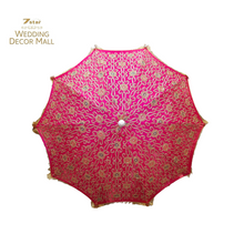 Load image into Gallery viewer, Embroidered Umbrella-Dark Pink
