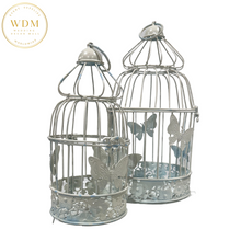 Load image into Gallery viewer, White Metal Bird Cage
