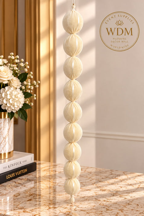Velvet Pom Pom Hanging Garland- (29)
