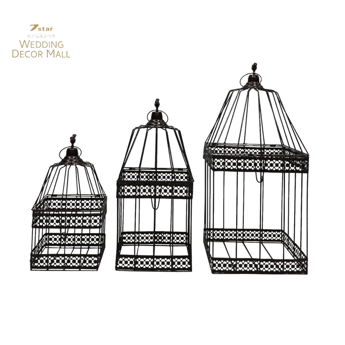 Brown Metal Bird Cage