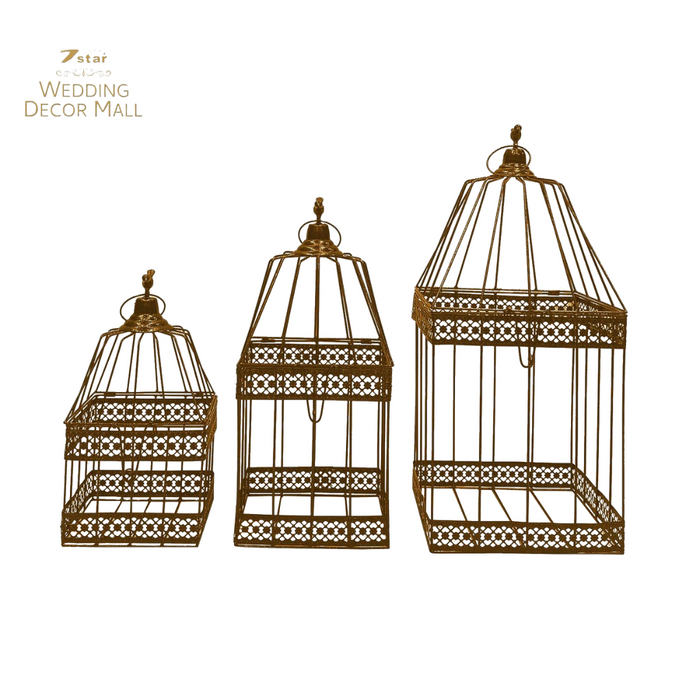 Gold Metal Bird Cage