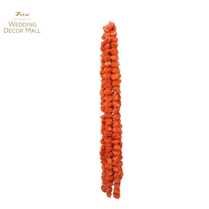 Marigold Garlands Dark Orange (Pack of 5)