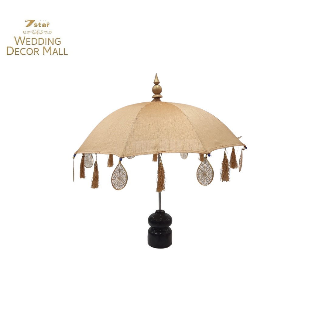 Bali Style Tabletop Umbrella - Small-Gold