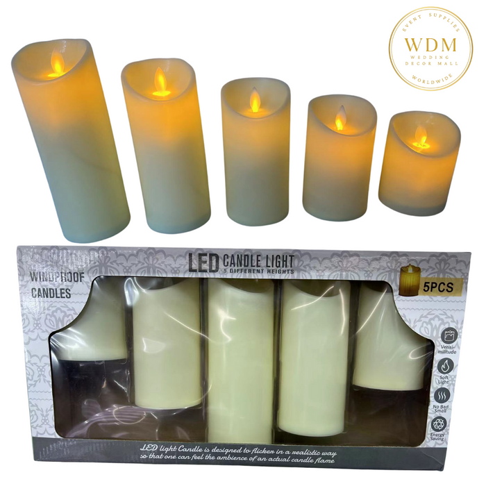 LED Flameless Candles(Pack of 5)