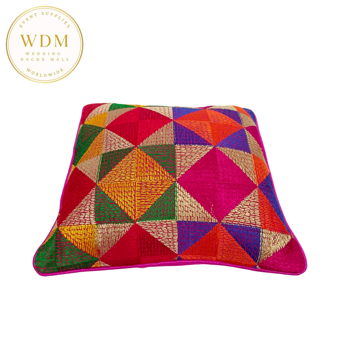 Phulkari Tribal Cushion Cover