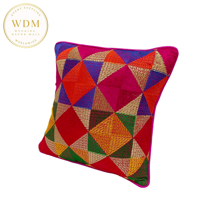 Phulkari Tribal Cushion Cover