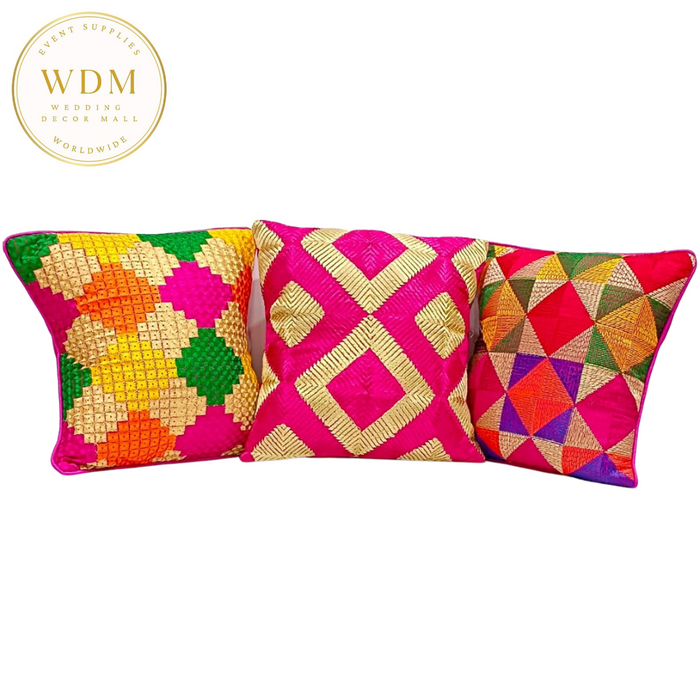 Phulkari Tribal Cushion Cover