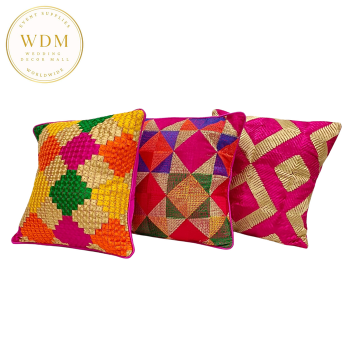 Phulkari Tribal Cushion Cover