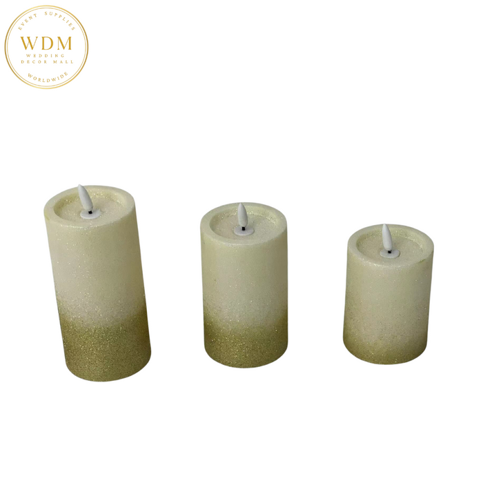 Flameless LED Candles(Pack of 3)