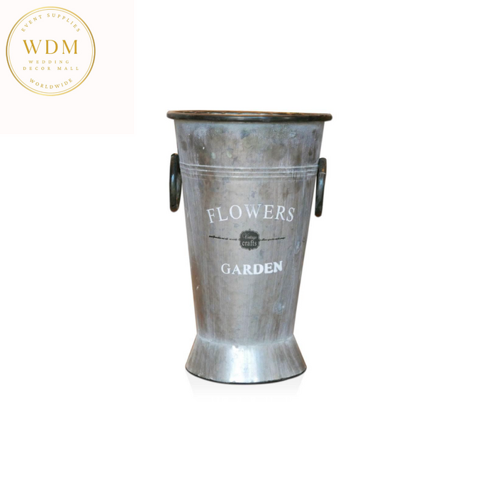 Galvanized Metal Flower Buckets