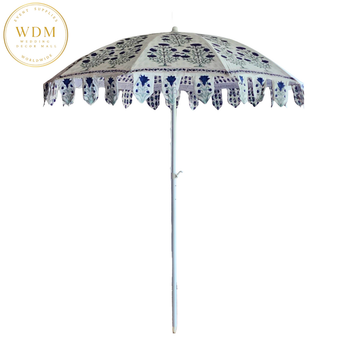 Printed Umbrella - Large-Blue