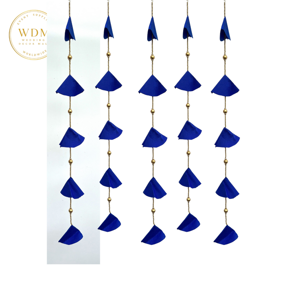 Cone String Garland - Royal Blue-Pack of 10