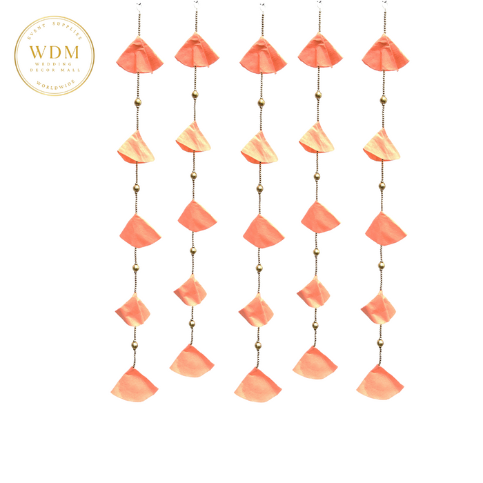 Cone String Garland - Peach-Pack of 10