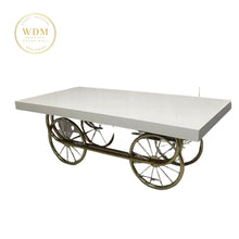 Load image into Gallery viewer, Beluga Cart - Gold &amp; White

