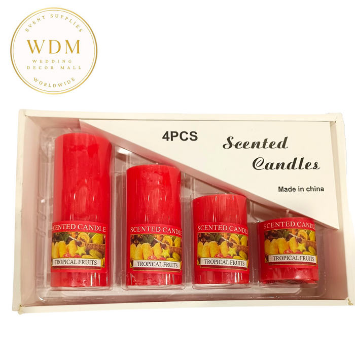 Scented Candles-Pack of 4