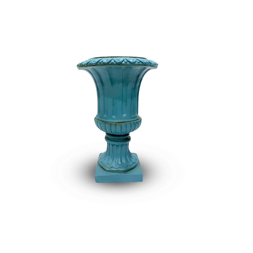 Elegant Roman Design Blue Pot Planter