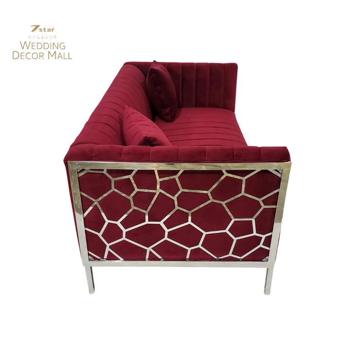 Red Luxurious Sofa Set