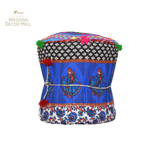 Load image into Gallery viewer, Handmade Patchwork Mudha/ Bohomian Ottoman
