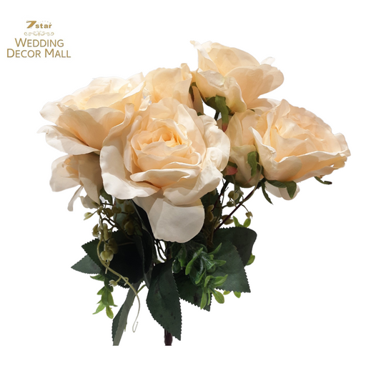 7 head rose stem (20 pcs.) champagne