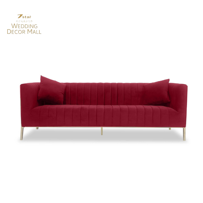 Red Luxurious Sofa Set