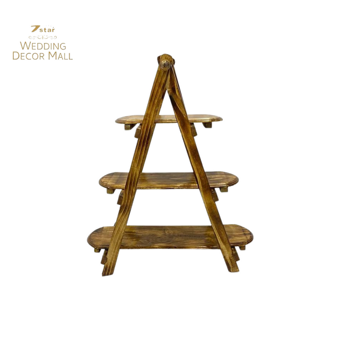 3-Tier Collapsible Wood Riser