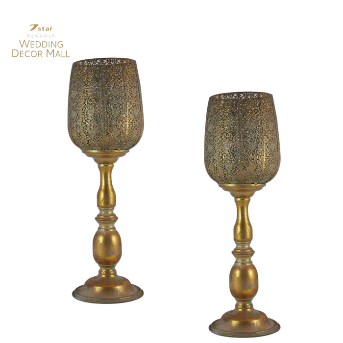 Gold Antique Candle Holder