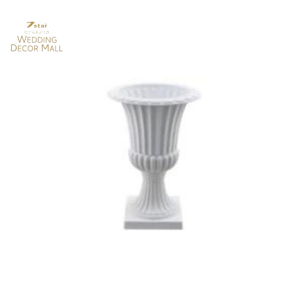 Plastic Roman Urn (White)