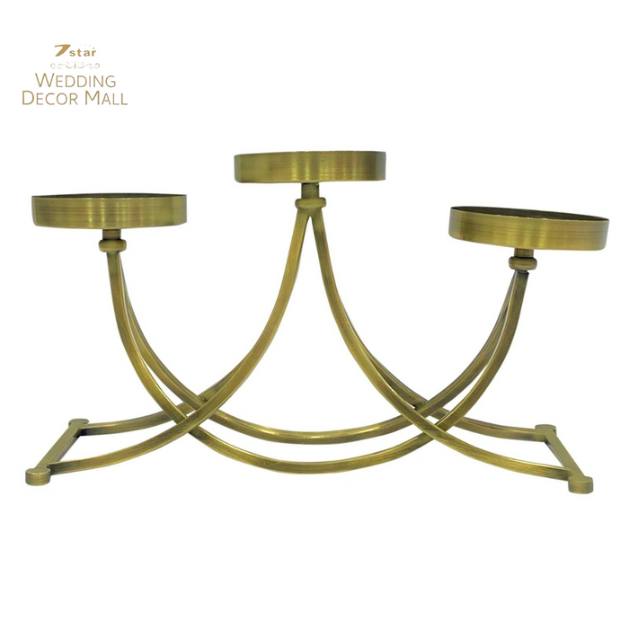 Oxidized Gold Tabletop Candelabra