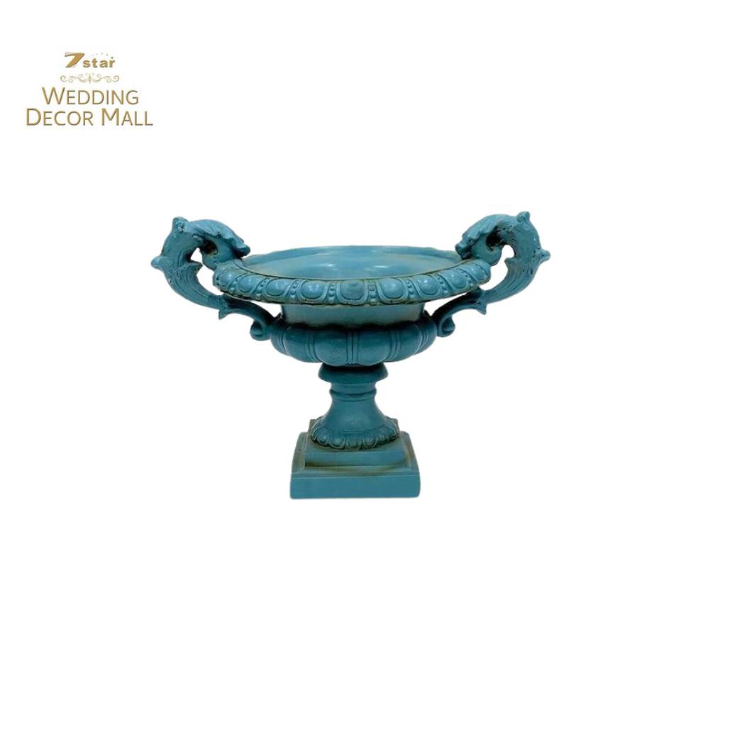 Elegant Blue Roman Design Urn