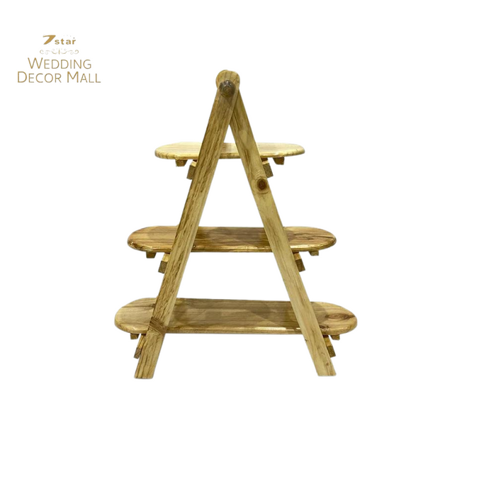 3-Tier Collapsible Wood Riser