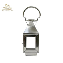 Load image into Gallery viewer, Metal Lantern with Glass Panels
