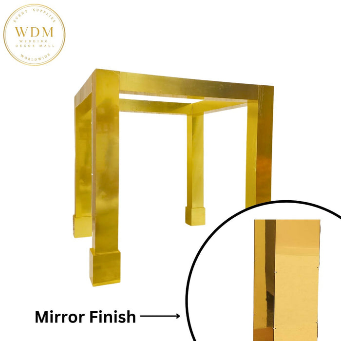 Gold Mirror Finish Mandap